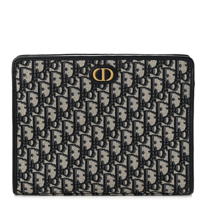 Christian Dior Oblique 30 Montaigne Pouch Blue 1 of 10
