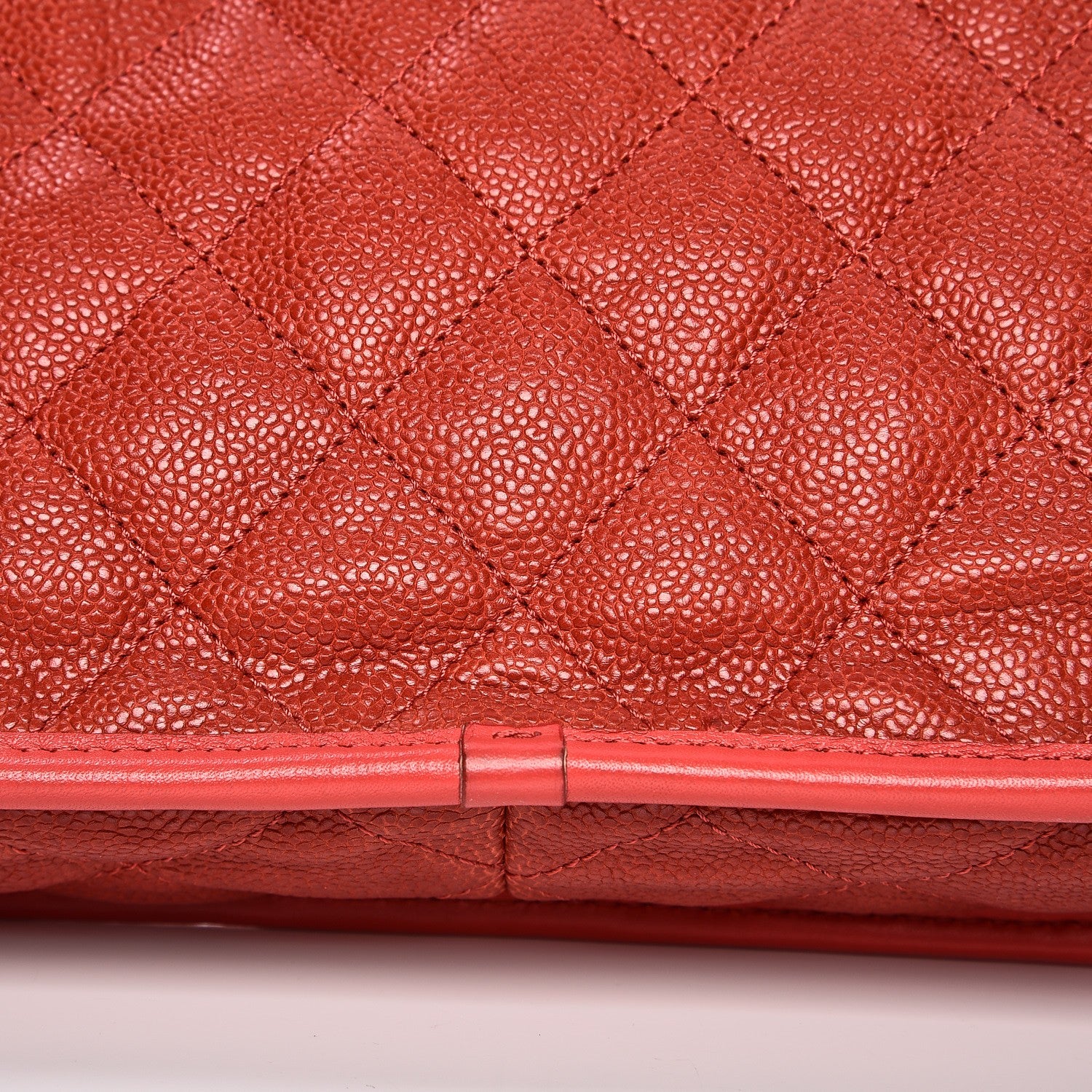 Chanel Caviar Quilted Medium French Riviera Flap Red 10 of 10