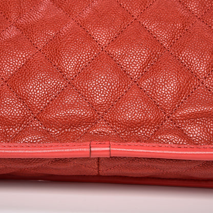 Chanel Caviar Quilted Medium French Riviera Flap Red 10 of 10