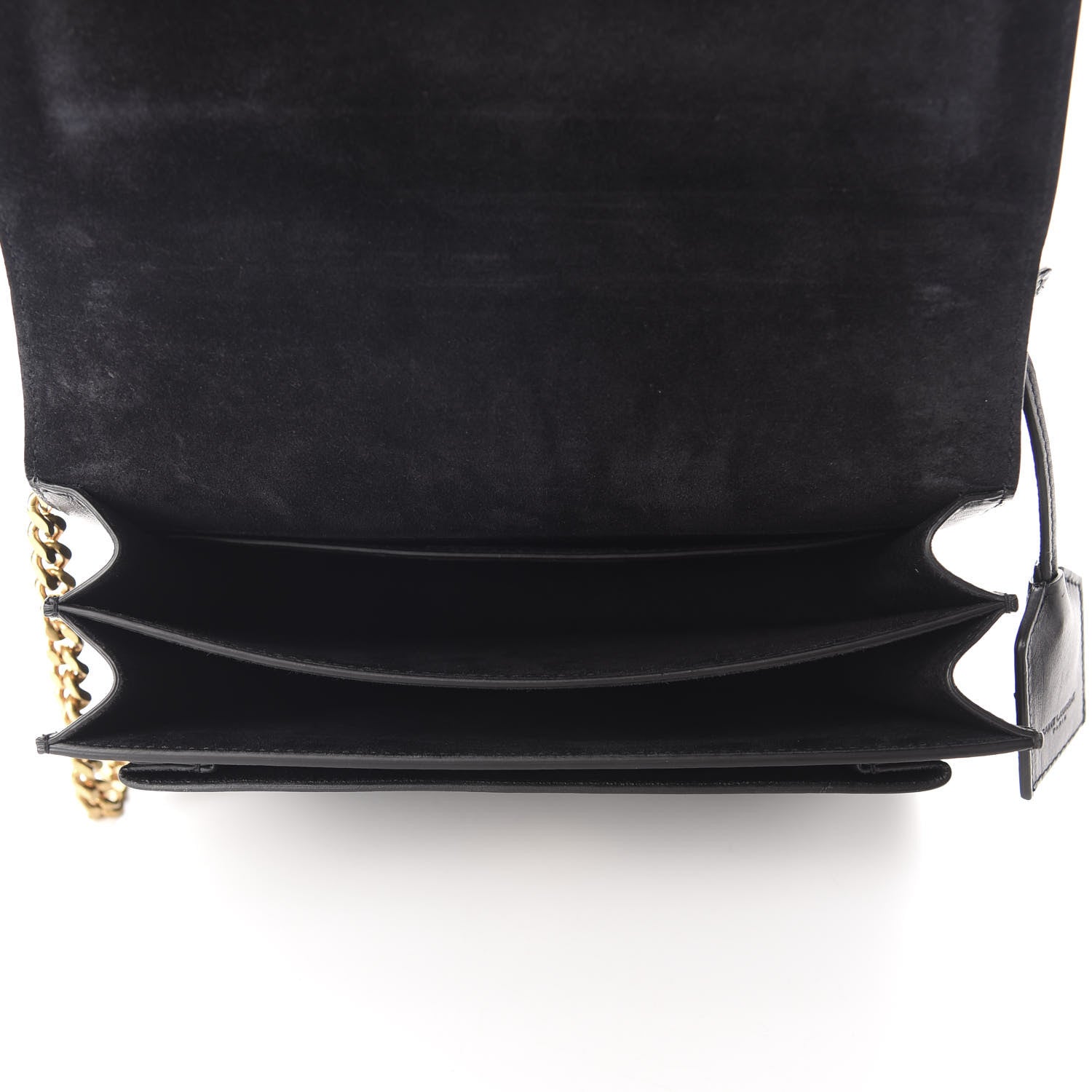 Saint Laurent Grained Calfskin Rock Star Patchwork Medium Monogram Sunset Black 5 of 12