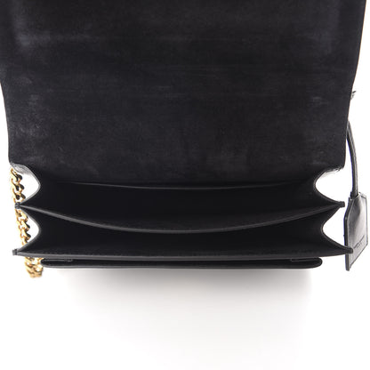 Saint Laurent Grained Calfskin Rock Star Patchwork Medium Monogram Sunset Black 5 of 12