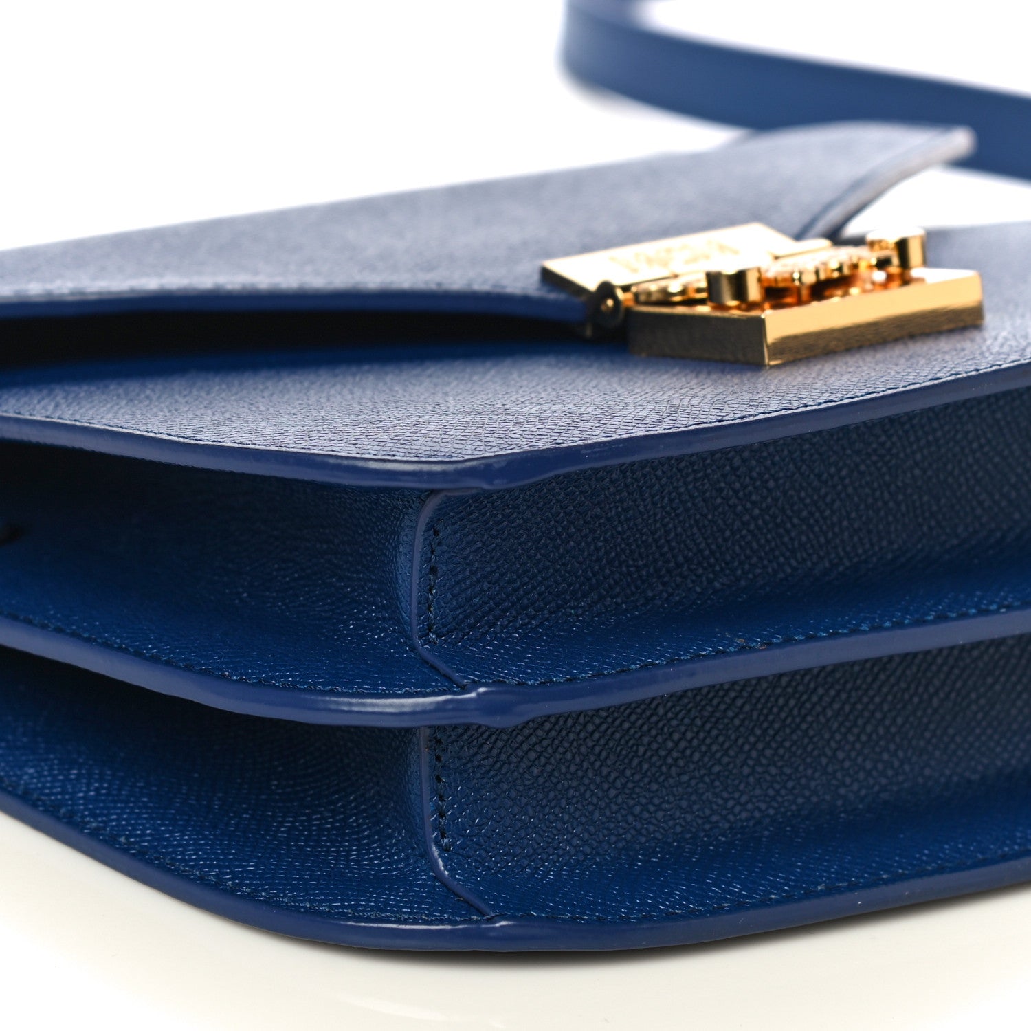 MCM Park Avenue Calfskin Small Patricia Crossbody Bag Blue 7 of 9