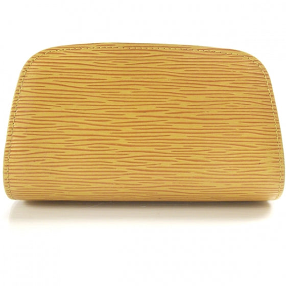 Epi Dauphine Cosmetic Pouch Yellow