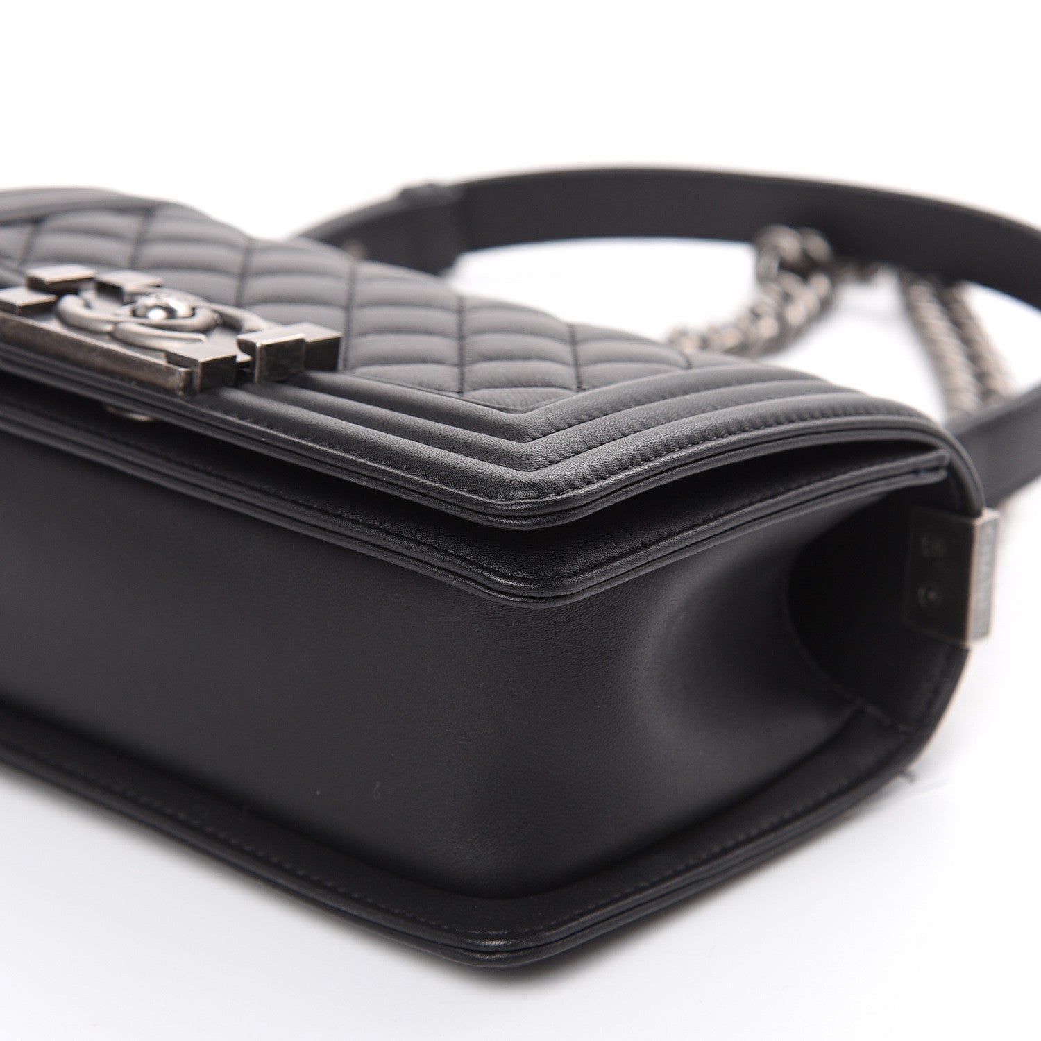 Chanel Calfskin Quilted Small Boy Flap Black 9 of 12