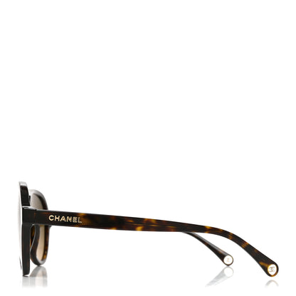 Chanel Acetate Pilot Sunglasses 5552-U Dark Havana 3 of 7