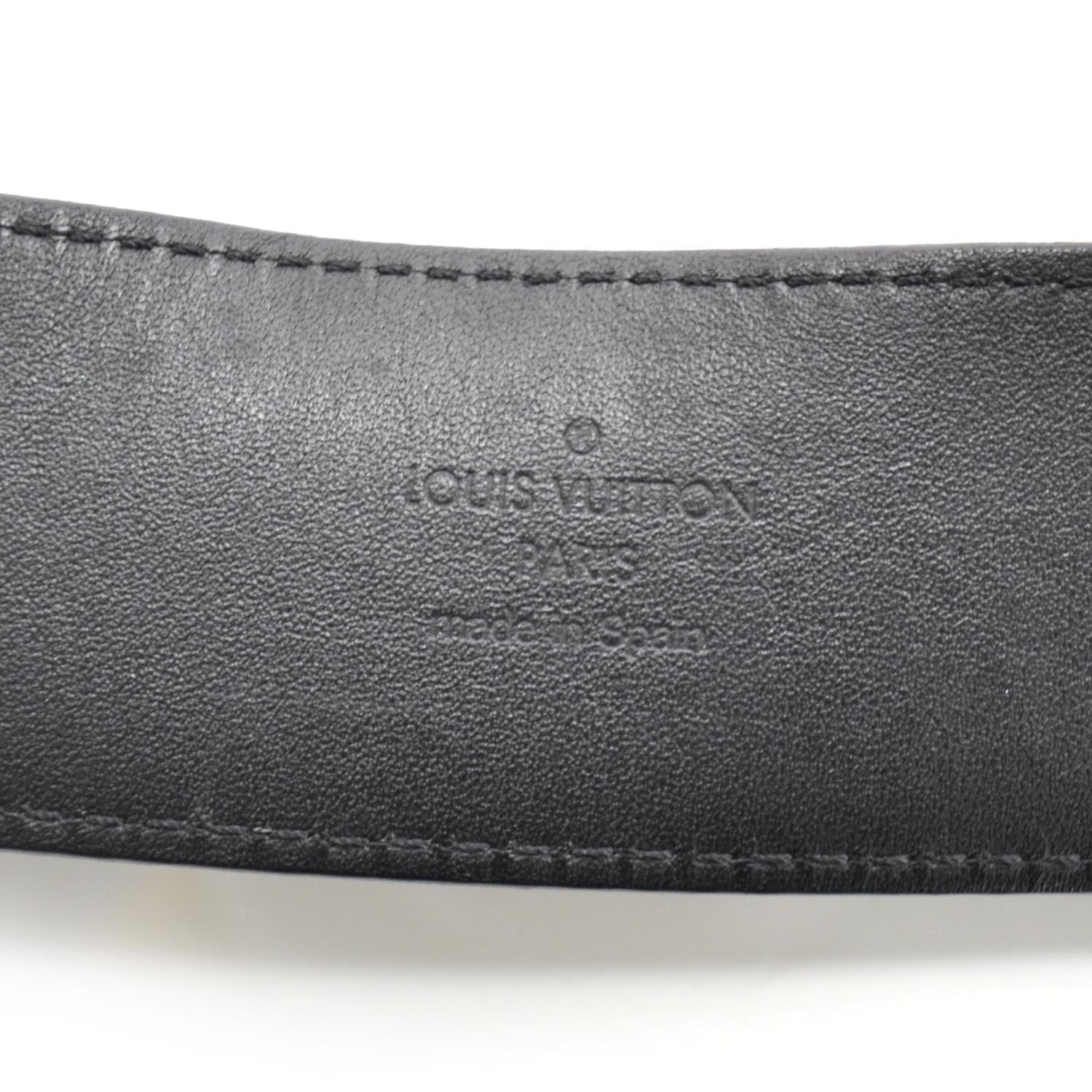 Louis Vuitton Damier Graphite LV Initiales Belt 95 38 4 of 6
