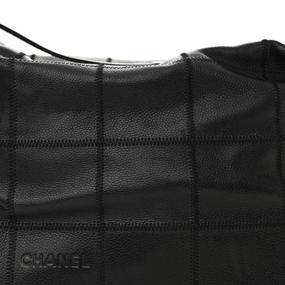 Chanel Caviar Square Stitched Hobo Black 8 of 11