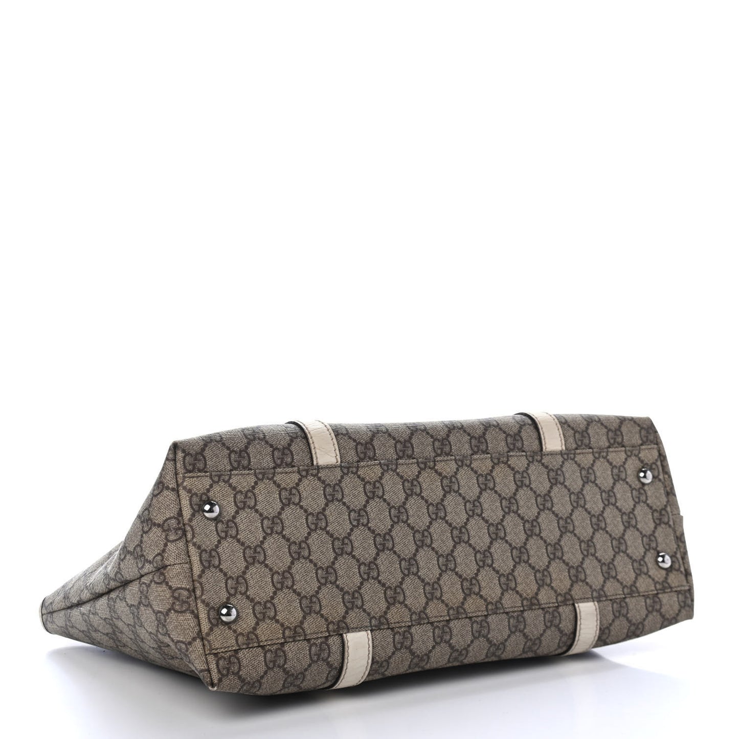 GG Plus Monogram Medium Joy Tote White