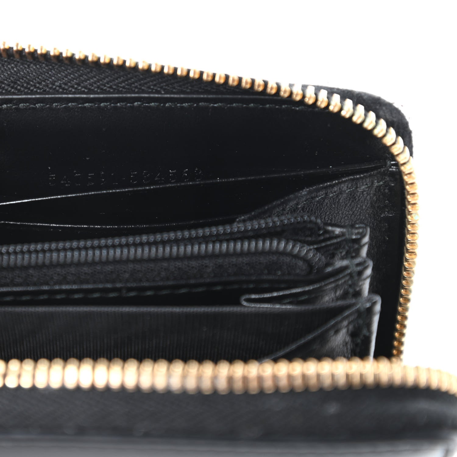Gucci Smooth Calfskin Zip Around Wallet Black 9 of 10
