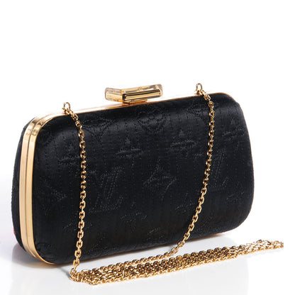 Louis Vuitton Monogram Motard Minaudiere Clutch Black 4 of 9