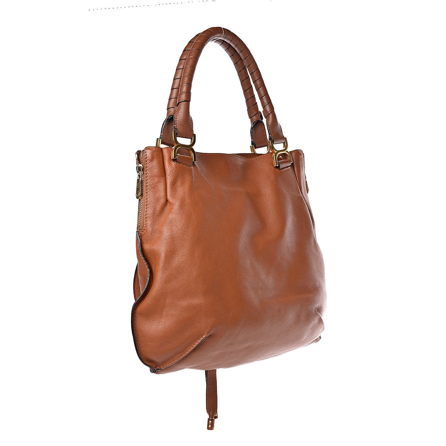 Calfskin Large Marcie Tote Tan
