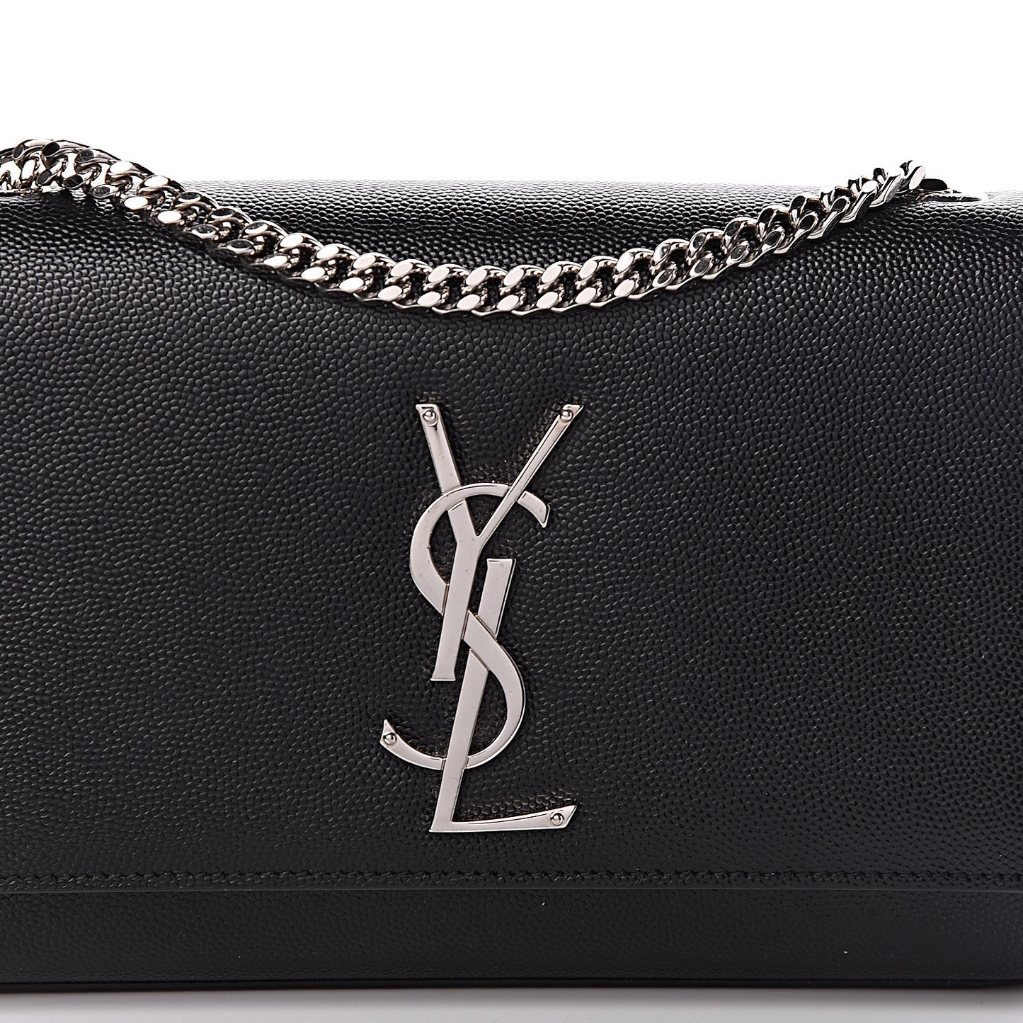 Grain De Poudre Small Monogram Kate Satchel Black
