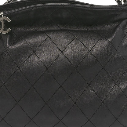 Chanel Lambskin Stitched Medium Ultimate Soft Tote Black 8 of 11