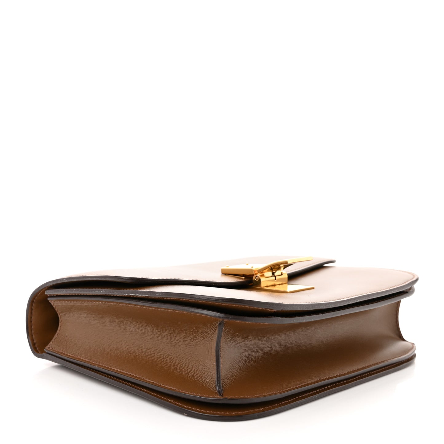 Box Calfskin Medium Classic Box Flap Bag Camel
