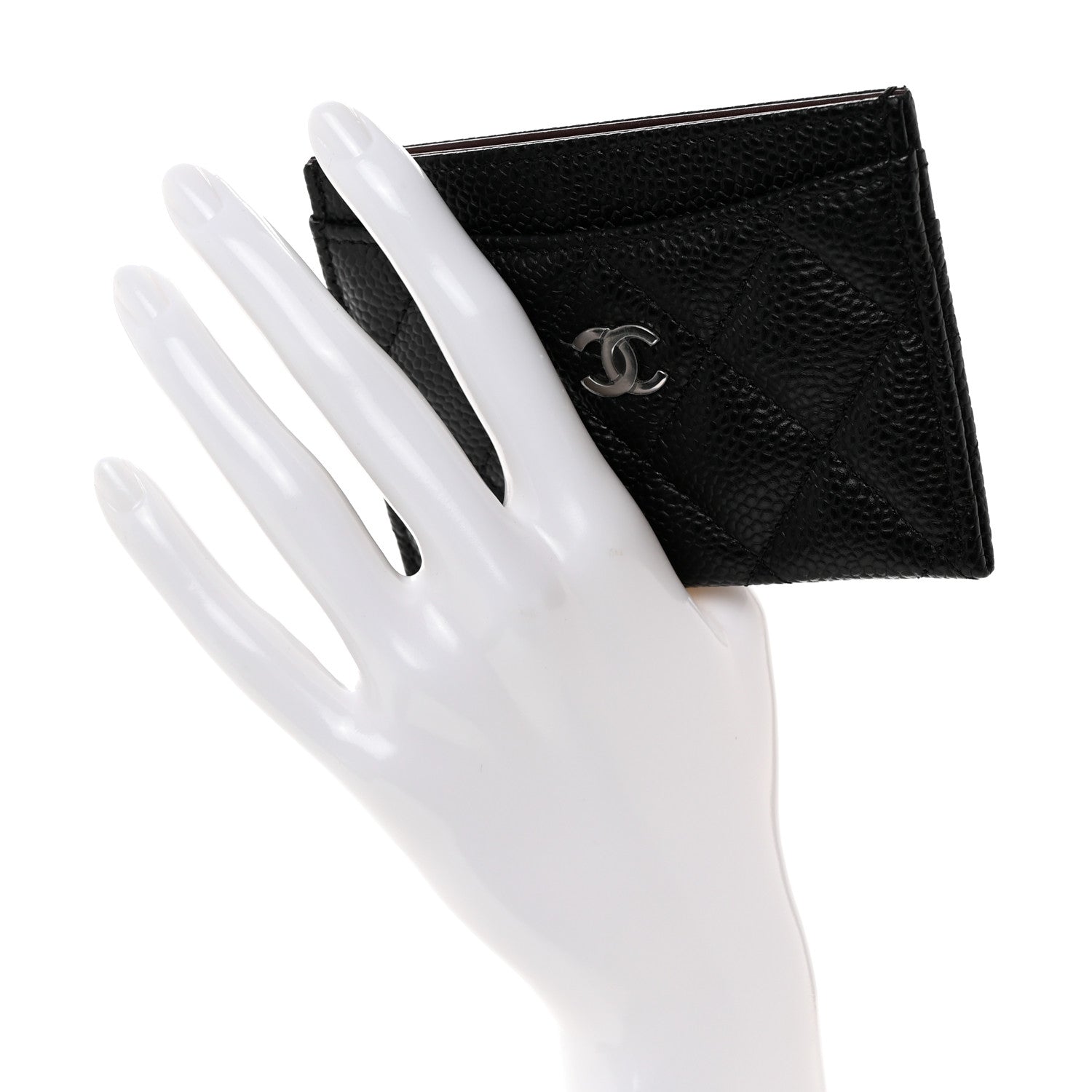 Chanel Caviar Quilted Card Holder Black 2 of 8
