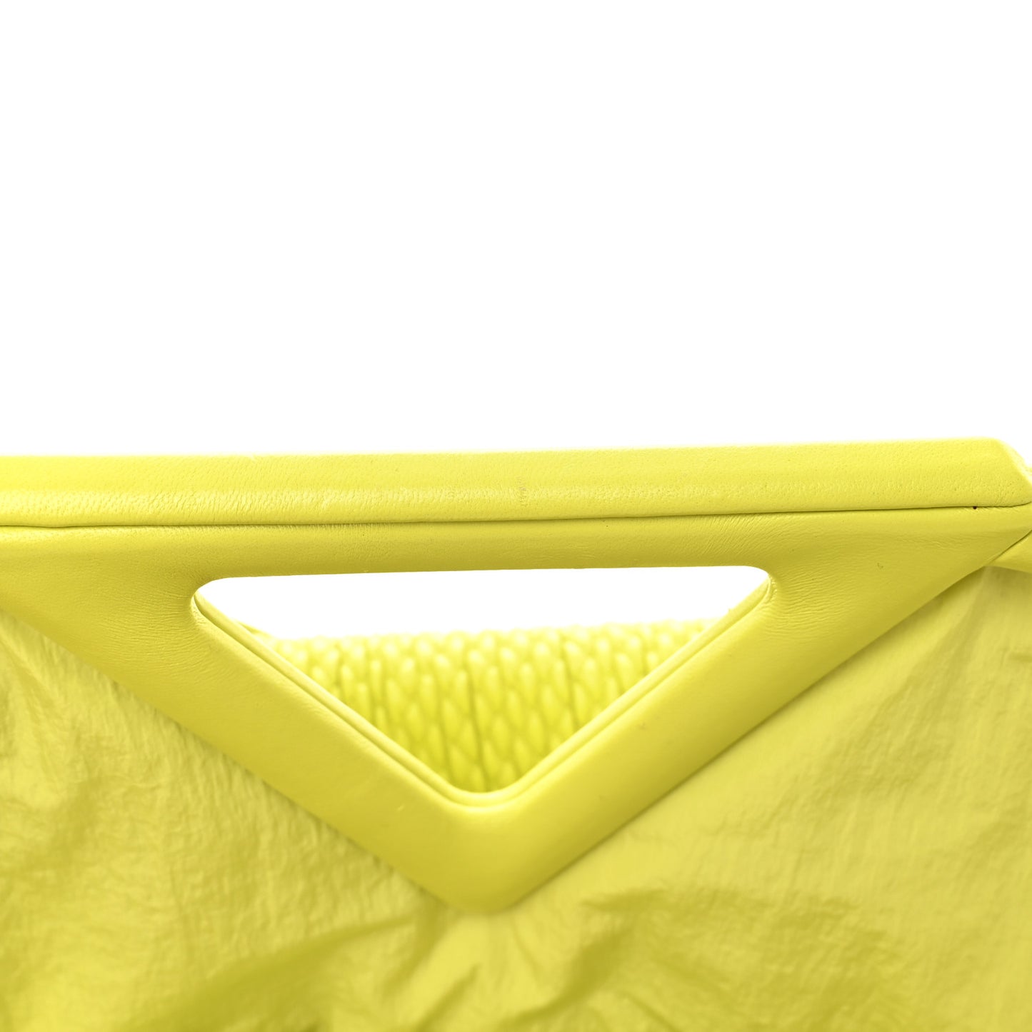 Lambskin Knit Large The Point Triangle Bag Seagrass