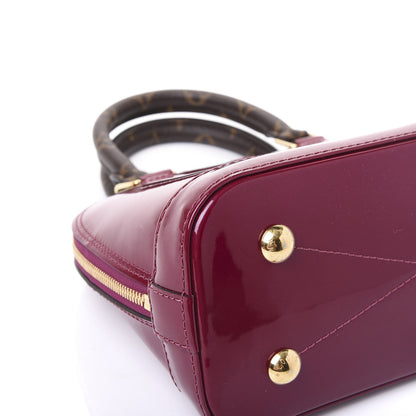 Louis Vuitton Patent Monogram Alma BB Magenta 7 of 12