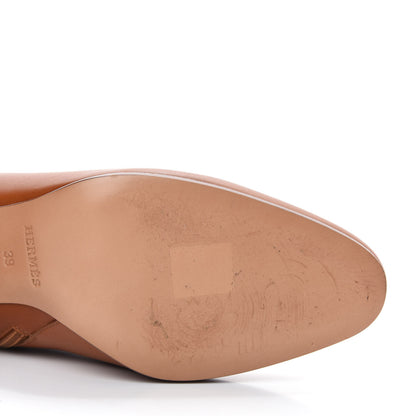 Hermes Calfskin Saint Germain Ankle Boots 39 Gold 8 of 11