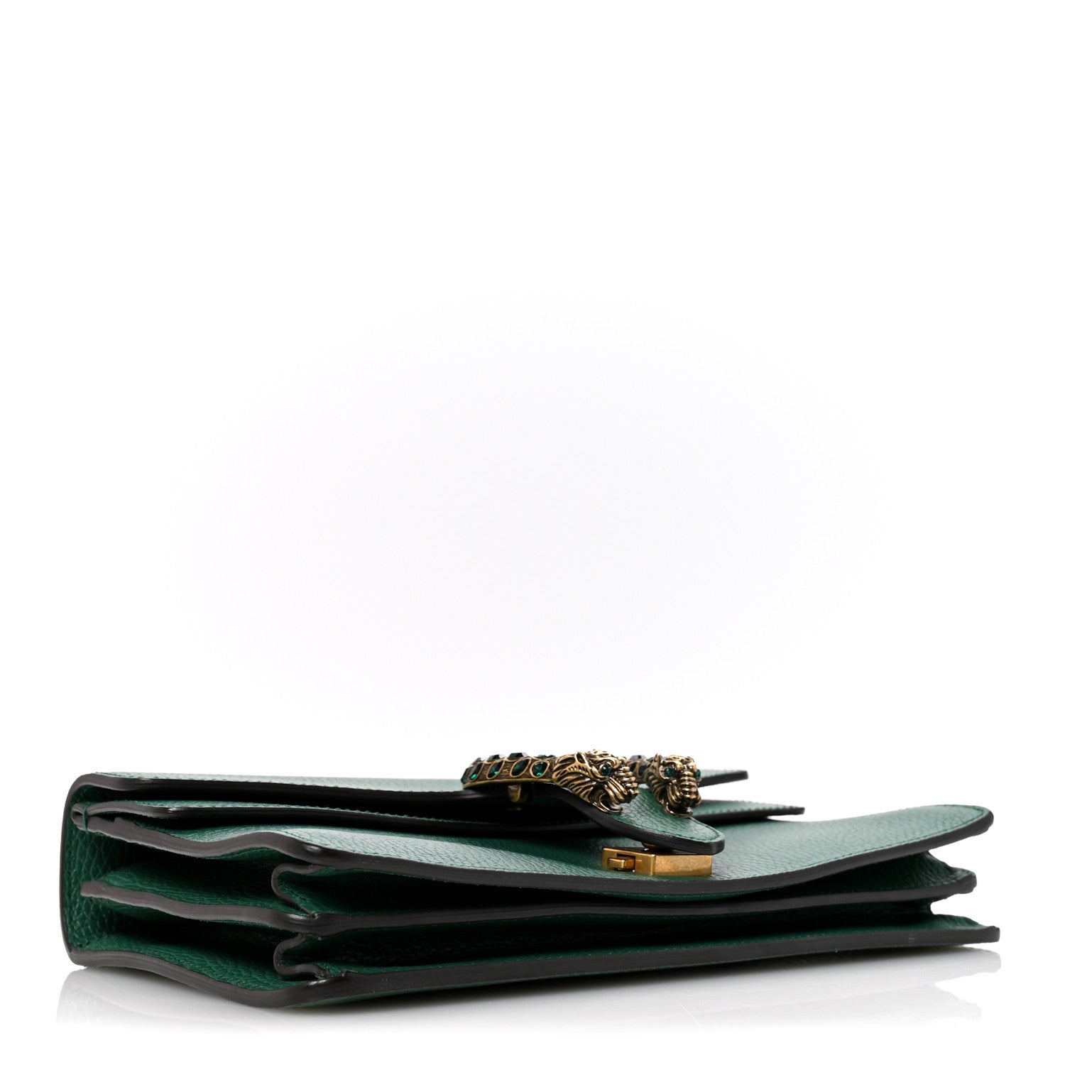 Gucci Pebbled Calfskin Small Dionysus Shoulder Bag Emerald 4 of 11