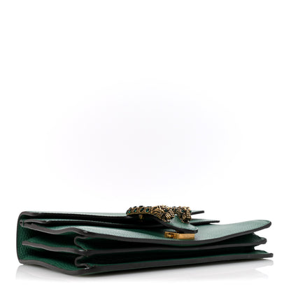 Gucci Pebbled Calfskin Small Dionysus Shoulder Bag Emerald 4 of 11