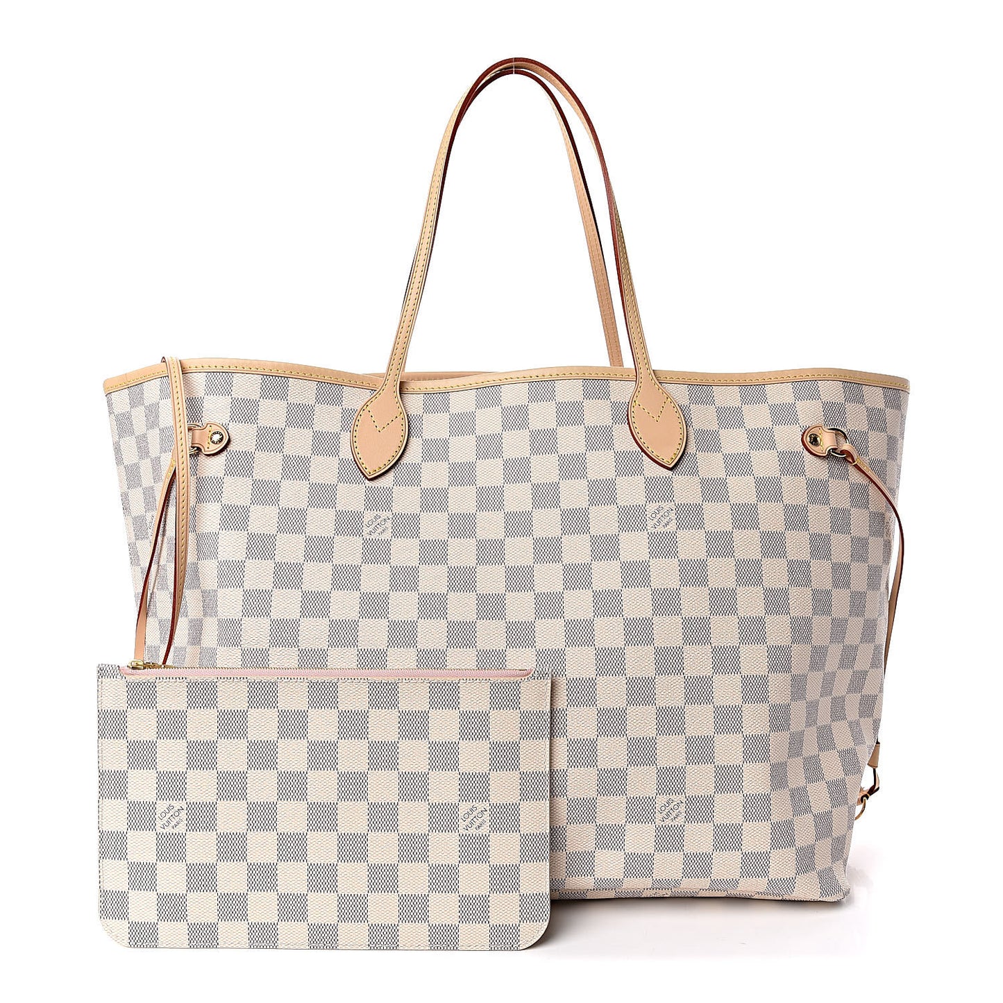Damier Azur Neo Neverfull GM Rose Ballerine