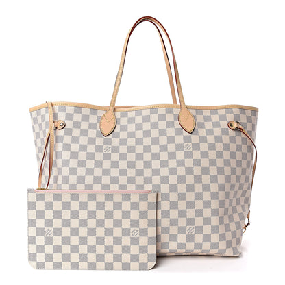 Louis Vuitton Damier Azur Neo Neverfull GM Rose Ballerine 1 of 10