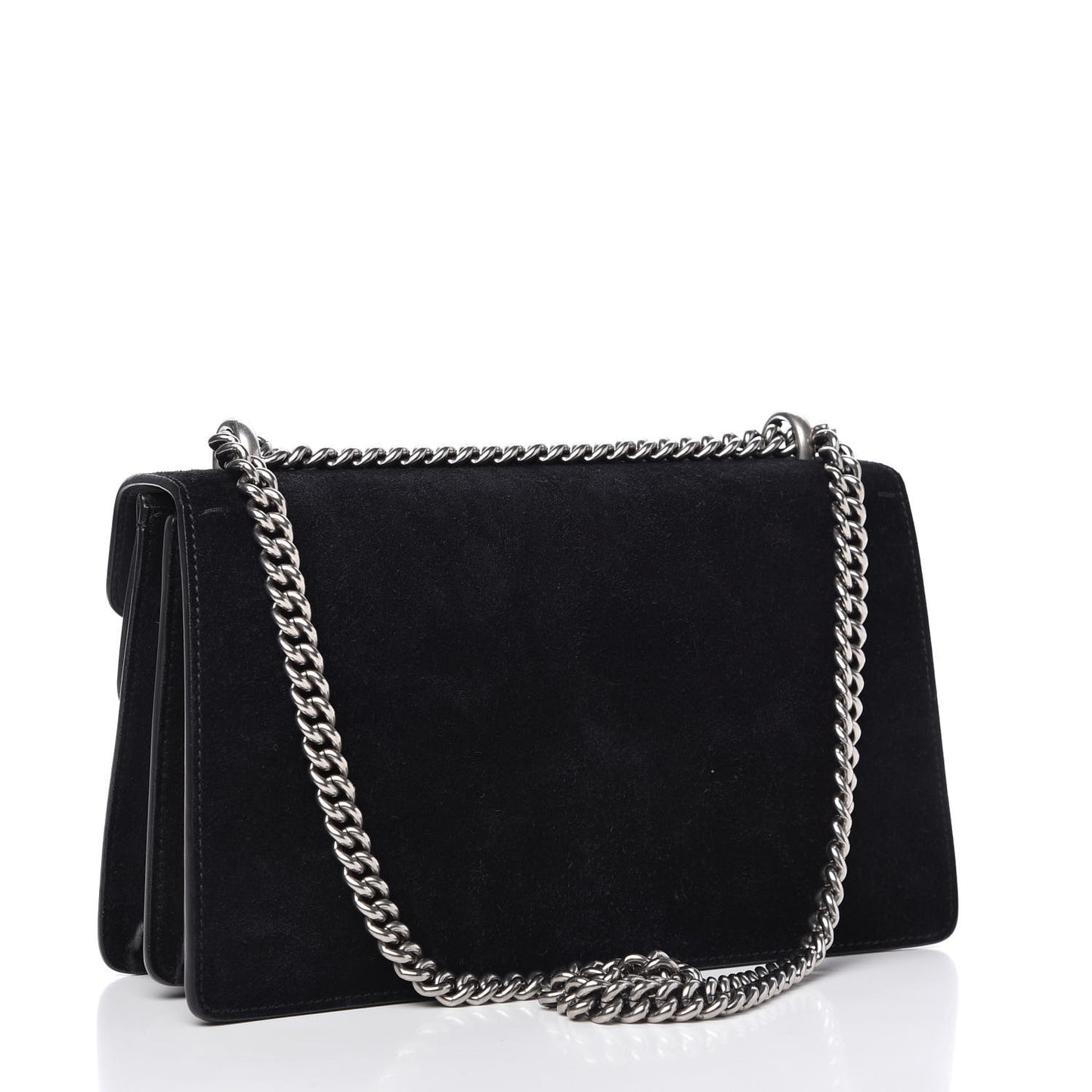 Suede Small Dionysus Shoulder Bag Black