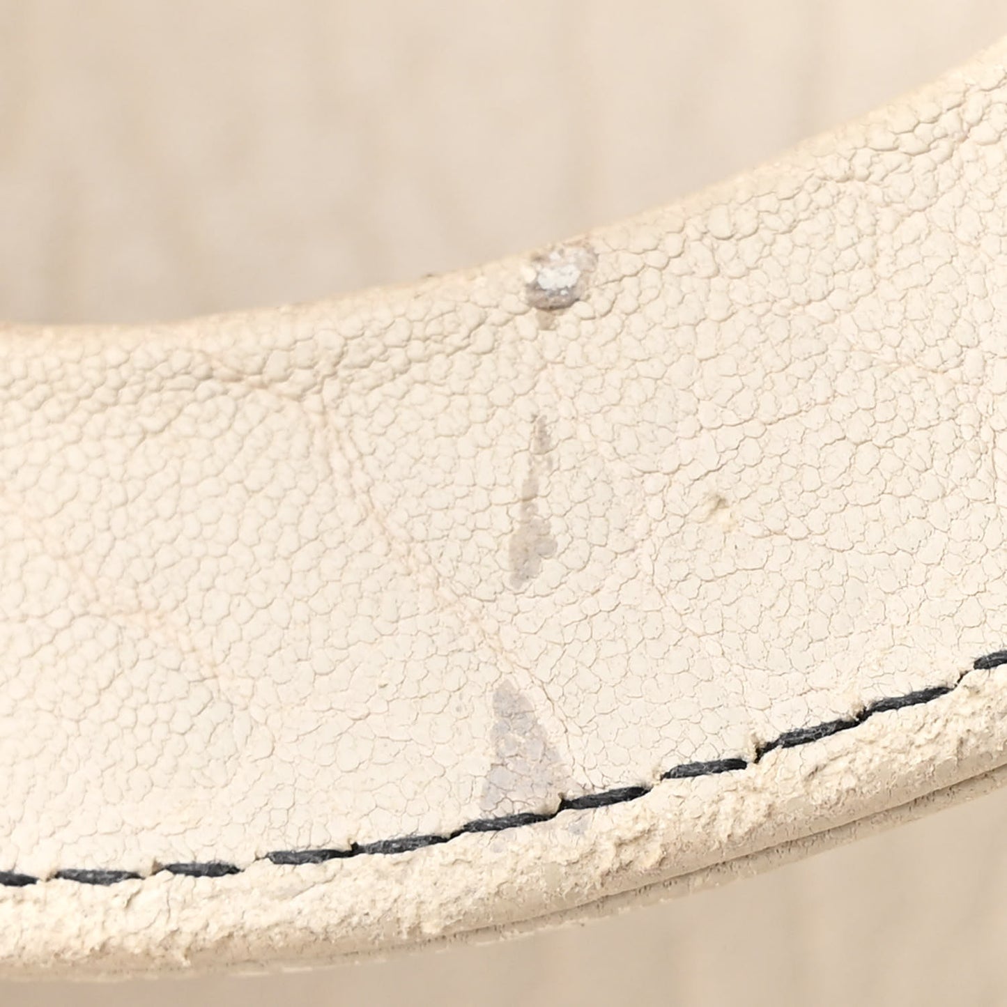 Canyon Grained Lambskin Large Lady Dior Off White