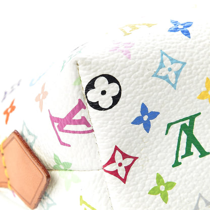 Louis Vuitton Monogram Multicolor Cosmetic Pouch White Litchi 9 of 10