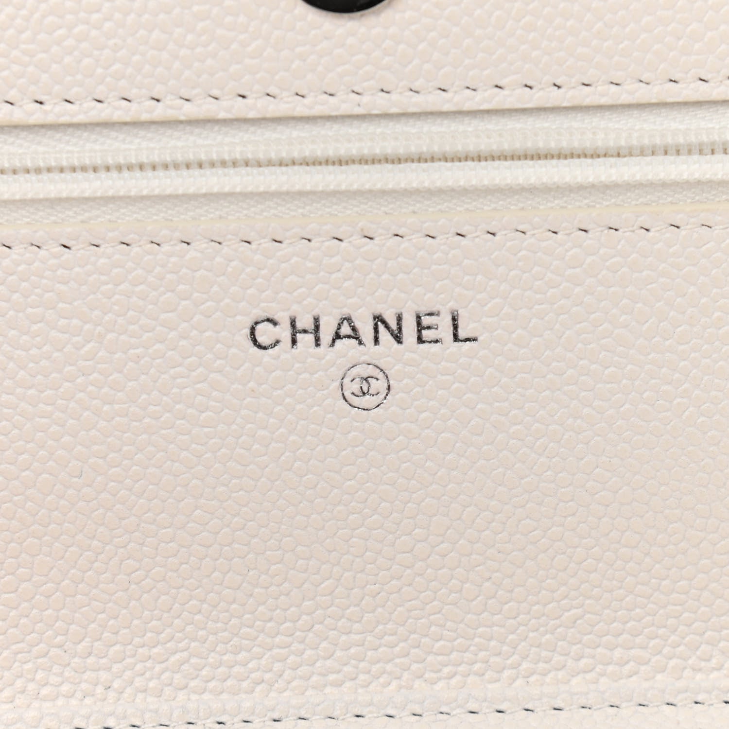 Chanel Caviar Quilted Wallet On Chain WOC White 6 of 12