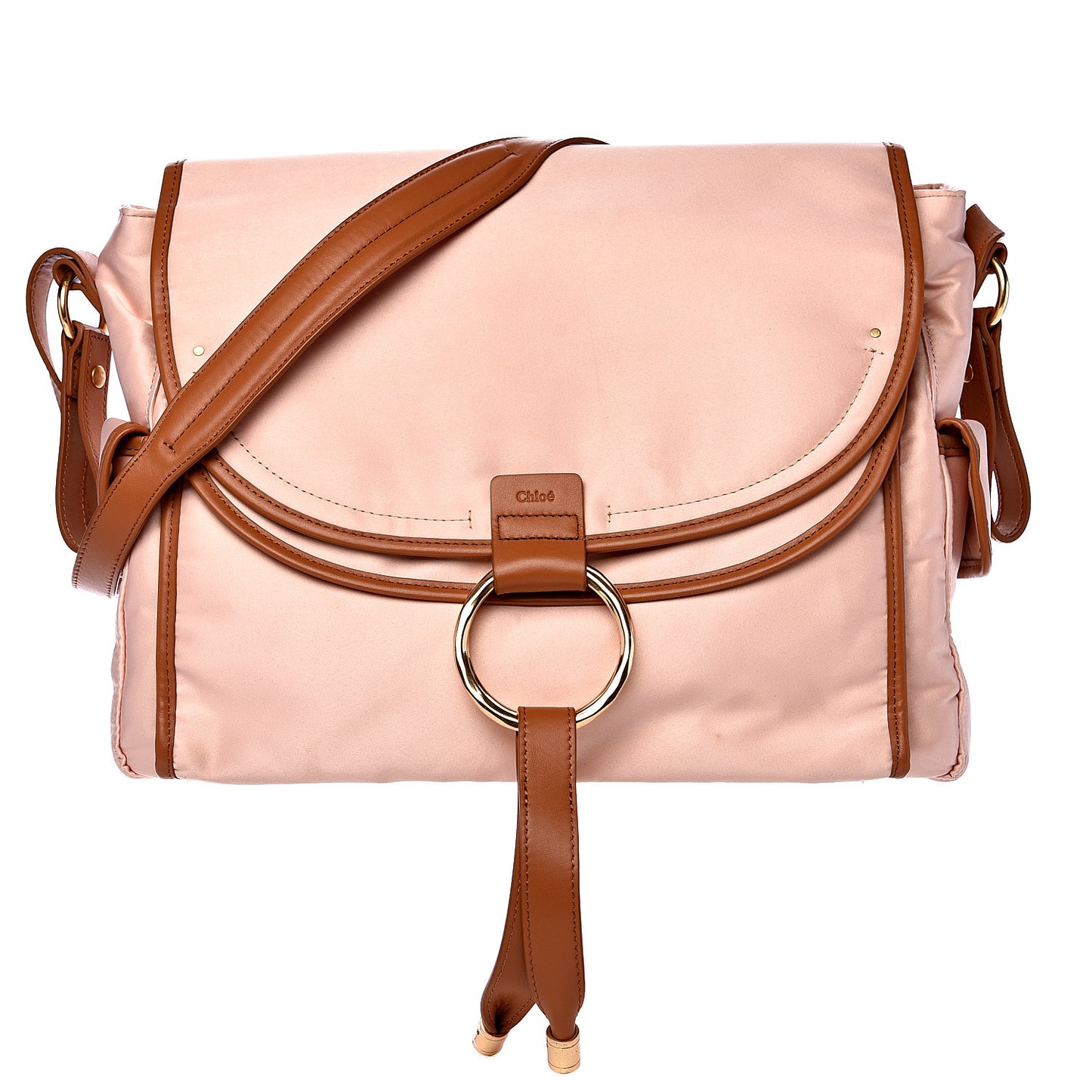 CHLOE Satin Diaper Bag Pink