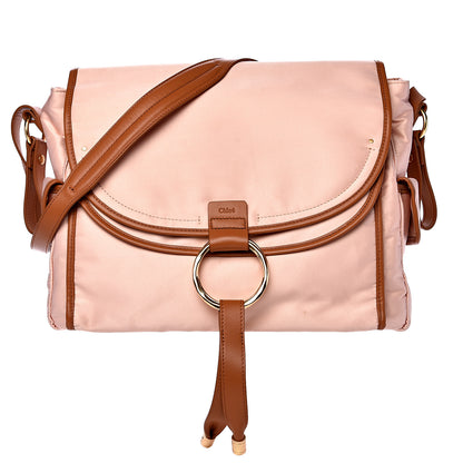 Prada CHLOE Satin Diaper Bag Pink 1 of 15