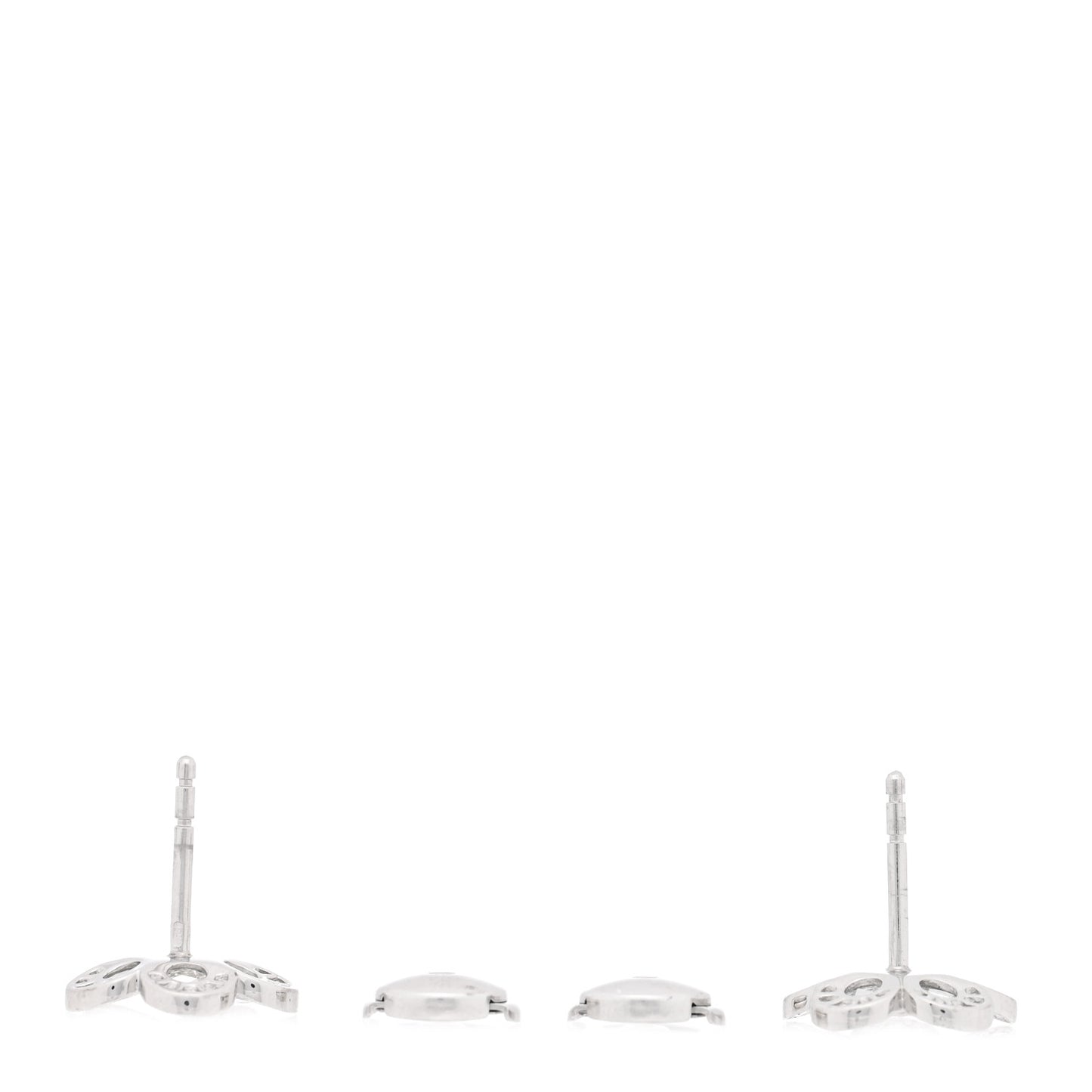 Platinum Diamond Enchant Flower Stud Earrings