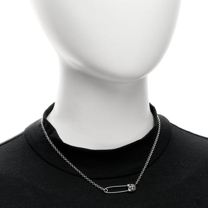 Chrome Hearts Sterling Silver Safety Pin Pendant Necklace 2 of 5