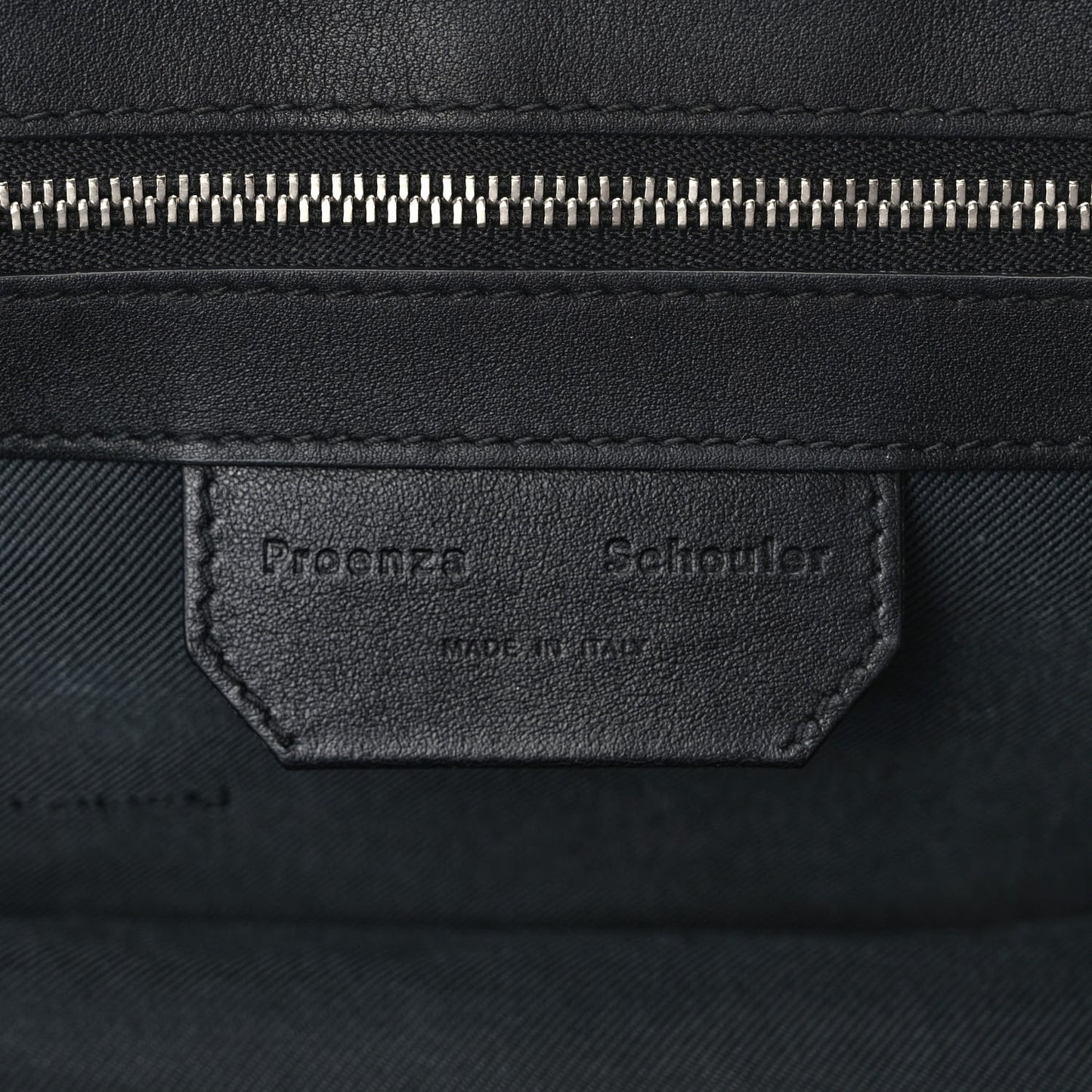Crinkled Calfskin Tiny PS1 Satchel Black
