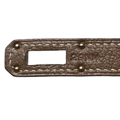 Hermes Chevre Mysore Kelly Longue Wallet Etoupe 7 of 8