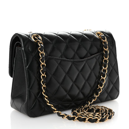 Chanel Lambskin Quilted Small Double Flap Black 3 of 10
