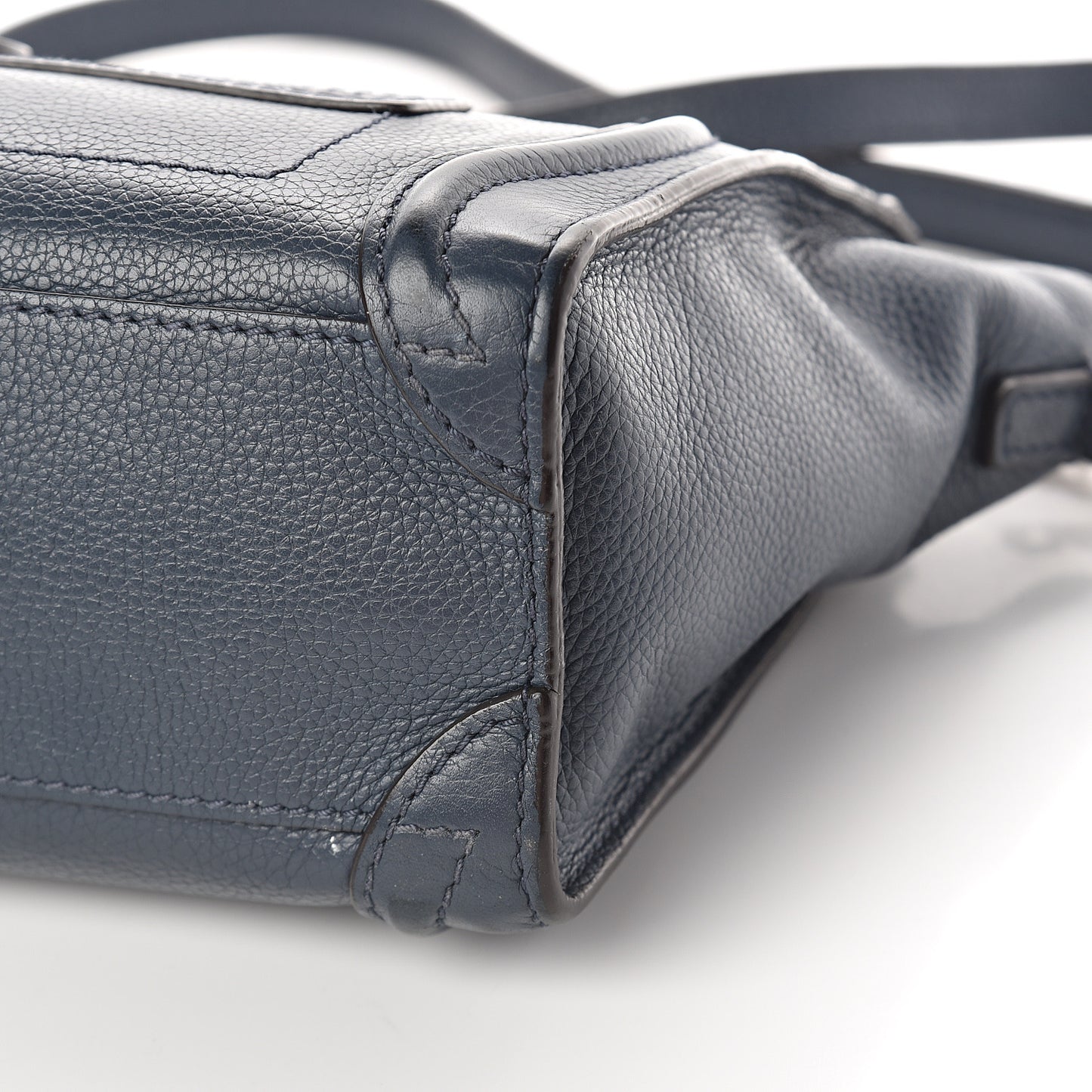 Drummed Calfskin Nano Luggage Orage