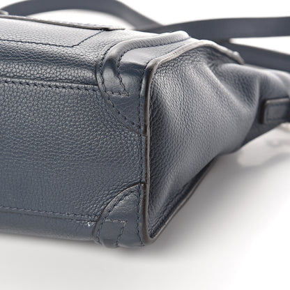 Celine Drummed Calfskin Nano Luggage Orage 7 of 8