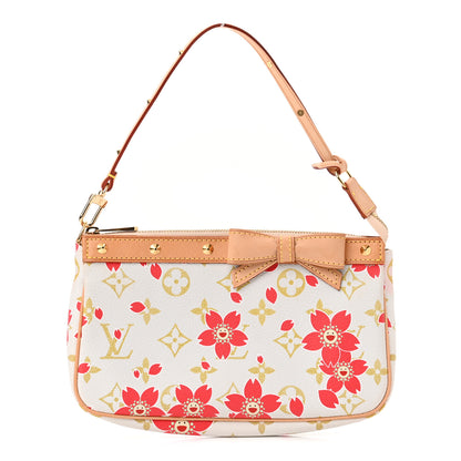 Louis Vuitton Monogram Cherry Blossom Pochette Accessories Red 1 of 10