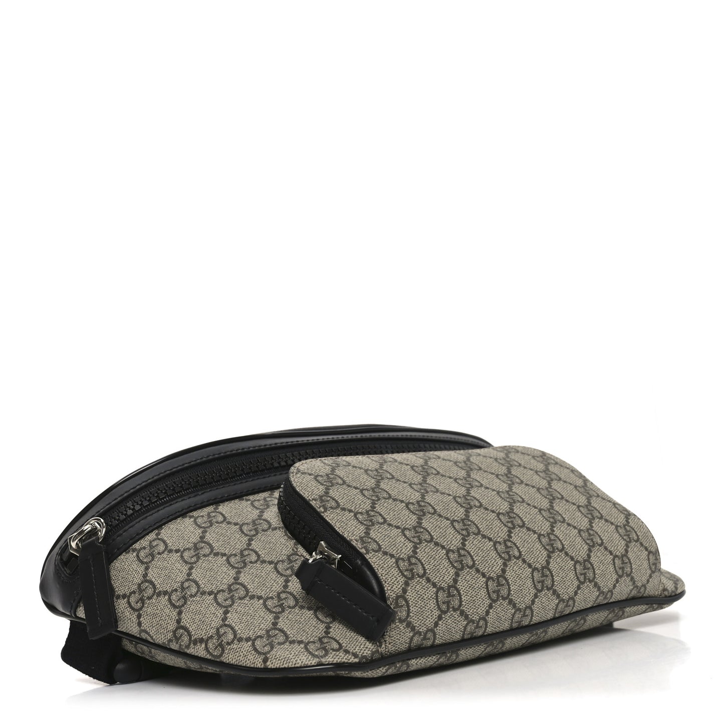 GG Supreme Monogram Large Belt Bag Beige Ebony Black