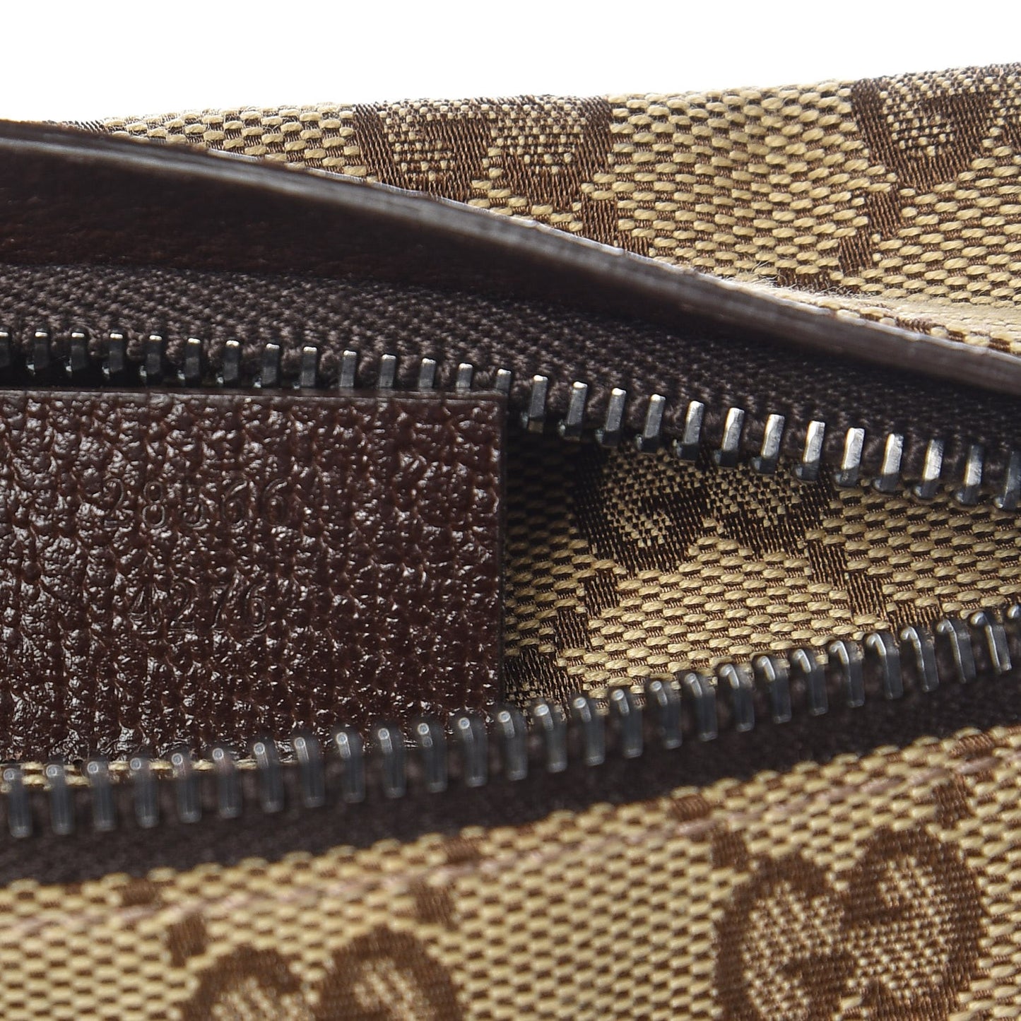 Monogram Web Belt Bag Dark Brown