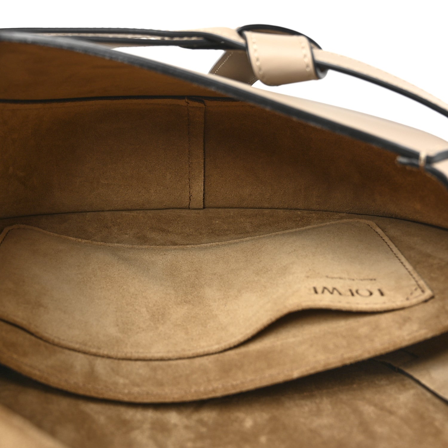 Loewe Soft Calfskin Jacquard Small Gate Crossbody Bag Sand 6 of 11