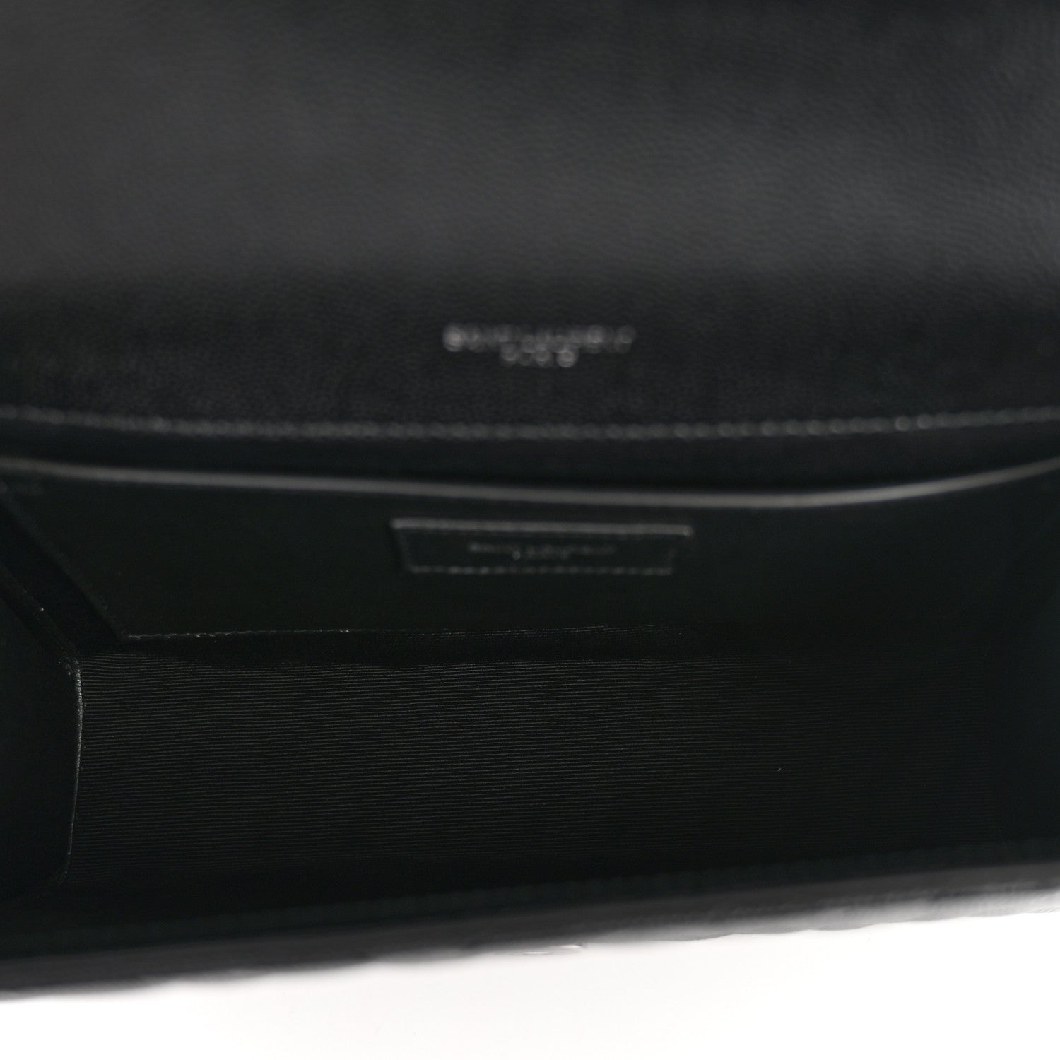 Saint Laurent Grain De Poudre Textured Mixed Matelasse Triquilt Medium Monogram Satchel Black 8 of 11