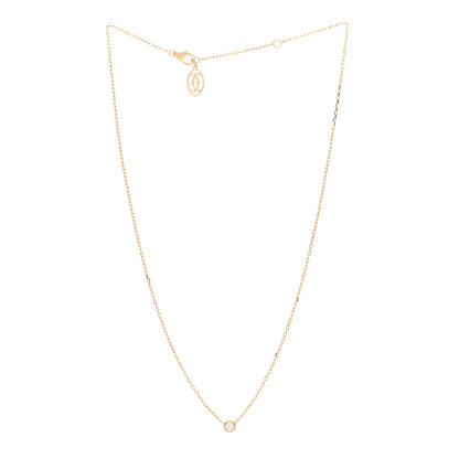 Cartier 18K Yellow Gold Diamond SM D'Amour Pendant Necklace 3 of 5