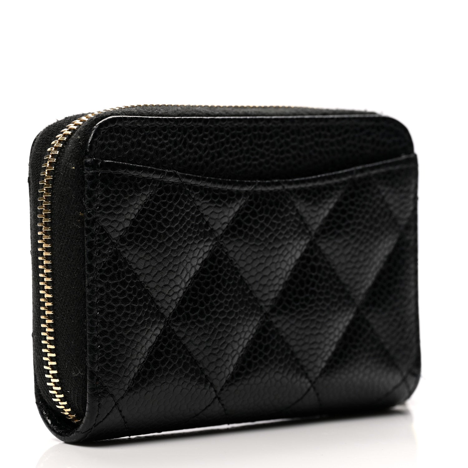 Chanel Caviar Quilted Classic Zipped Coin Purse Black 3 of 8