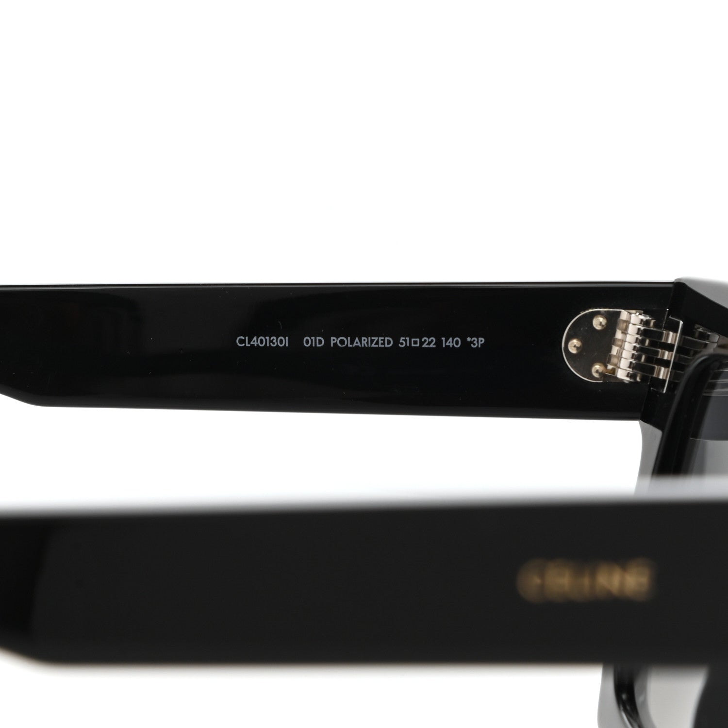 Celine Acetate Square Sunglasses CL401301 Black 5 of 7