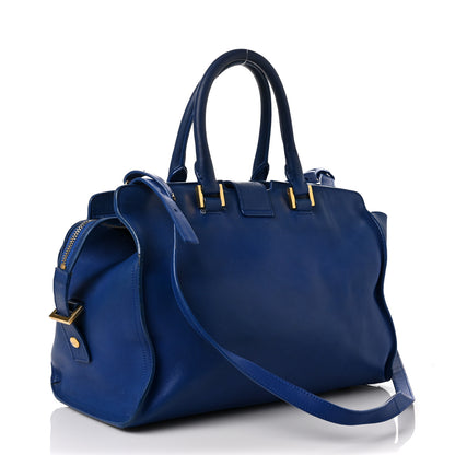 Saint Laurent Sheepskin Small Cabas ChYc Royal Blue 3 of 12