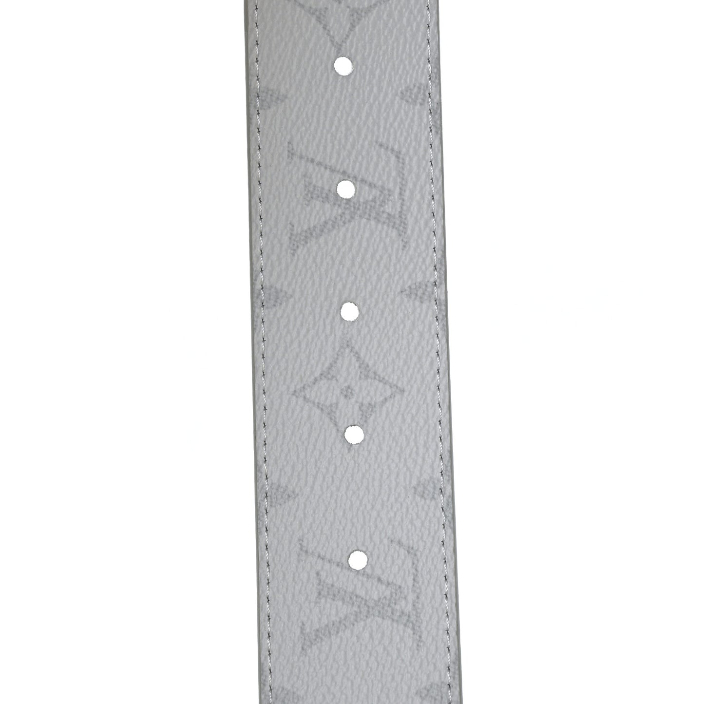 Taiga Monogram 40mm LV Initiales Belt 95 38 White
