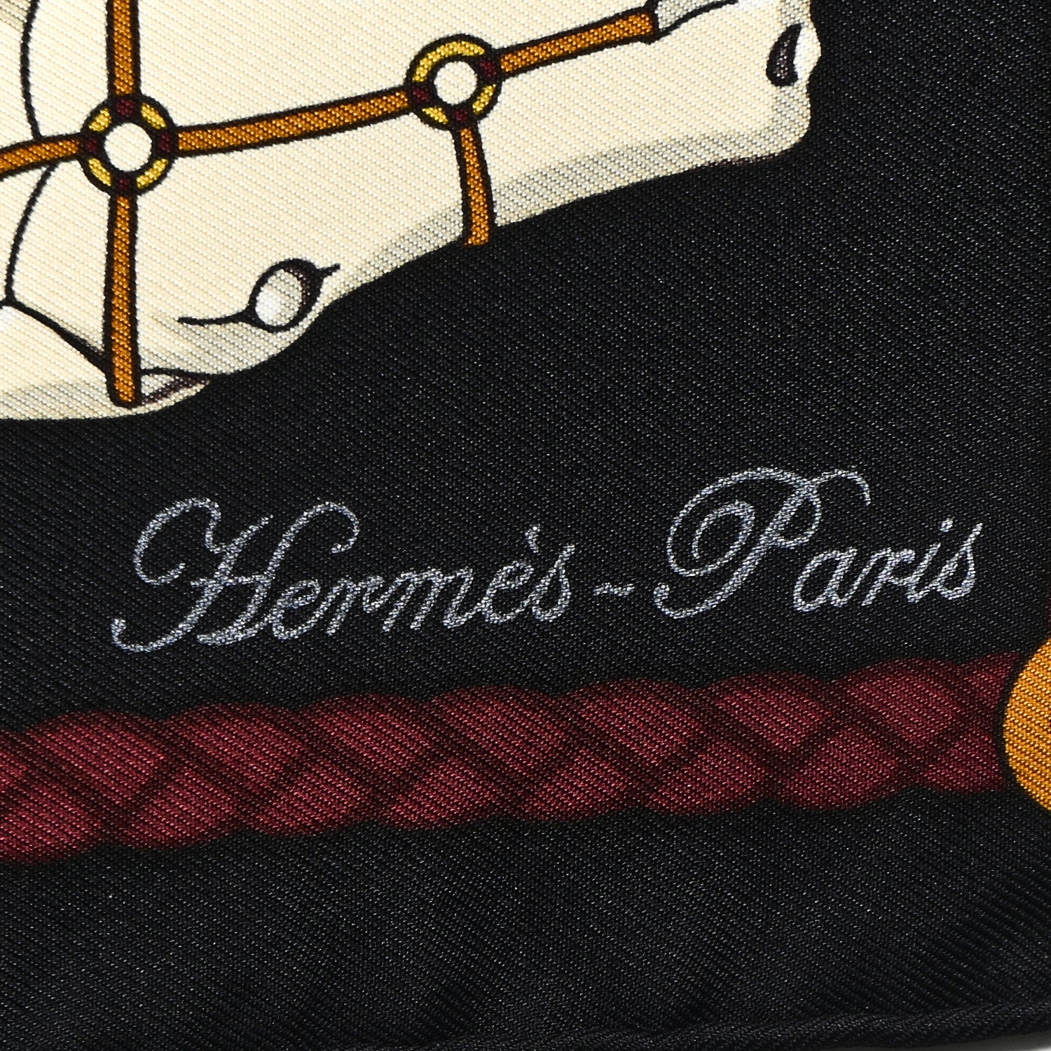 Hermes Silk Les Cannes Scarf 90 2 of 5